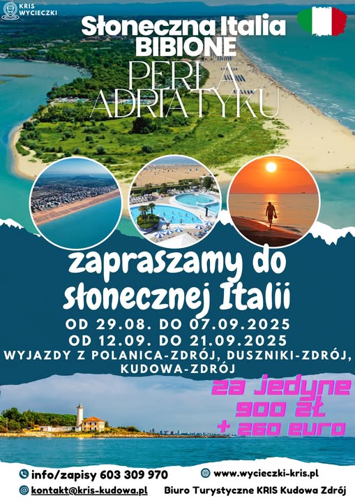 Bibione wycieczka autokarowa 2025